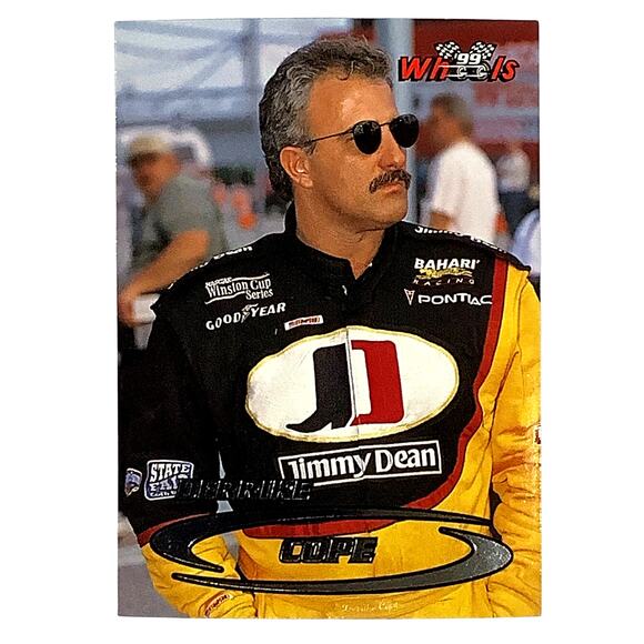 Derrike Cope, Sponsor: Jimmy Dean, Card 6, 1999 Wheels NASCAR Winston Cup, NM+ - Picture 2 of 4